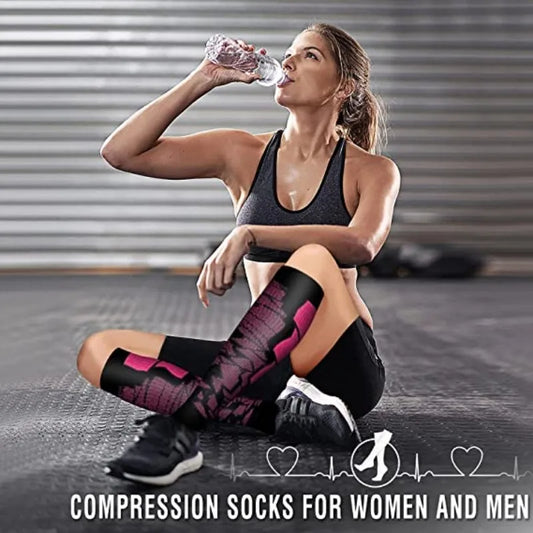 Compression Running Sports Travel Socks - Palm and Thread