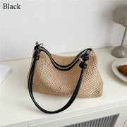 Handmade Braid Straw Beach Shoulder Bag - Palm and Thread