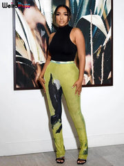 Weird Puss Mesh Tie Dye Straight Pant - Palm and Thread
