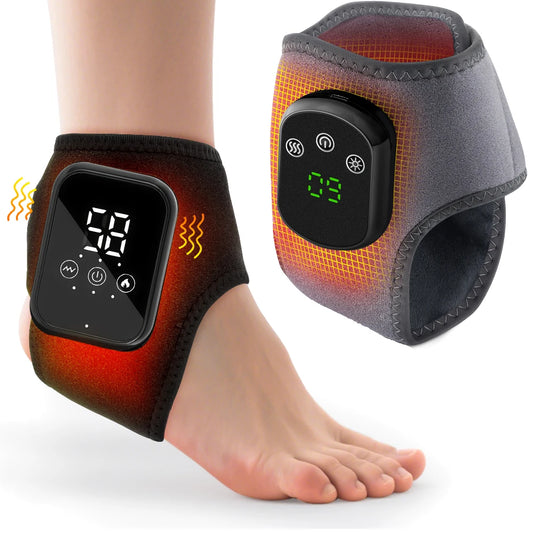 Electric Heat And Vibration Ankle Massager - Palm and Thread