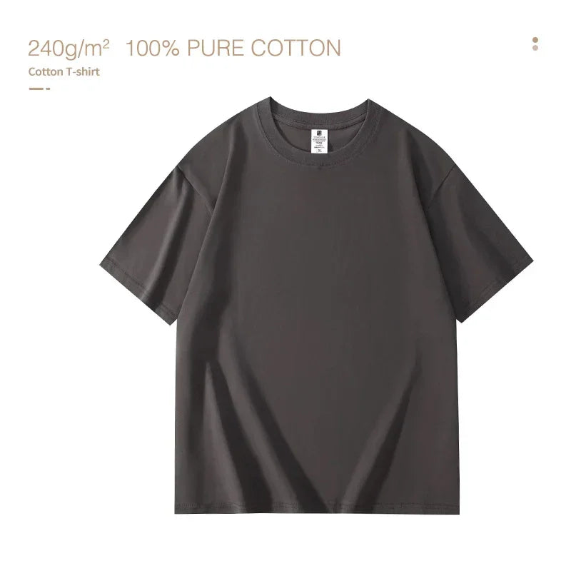 Heavy plus size Plain T-Shirt