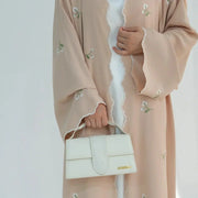 Embroidery Cardigan Abaya Kaftan - Palm and Thread