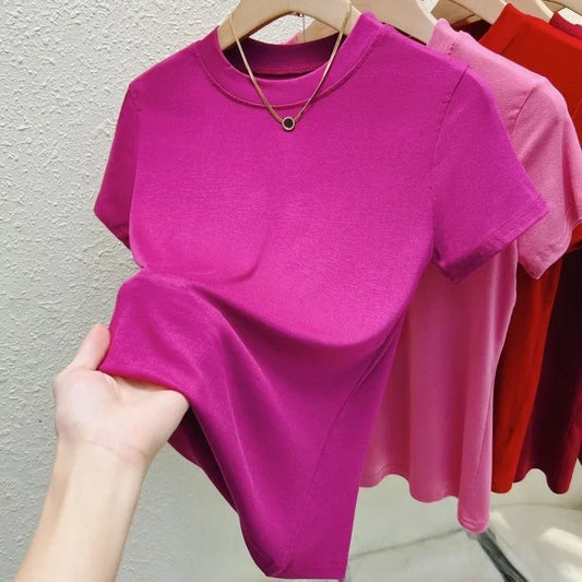 Slim Fashion T Shirt Street Casual - Palm and Thread