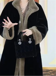 Thickened Imitate Mink Fur Coat - Palm and Thread