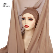 Newest Instant Chiffon Hijab - Palm and Thread