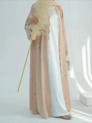 Embroidery Cardigan Abaya Kaftan - Palm and Thread
