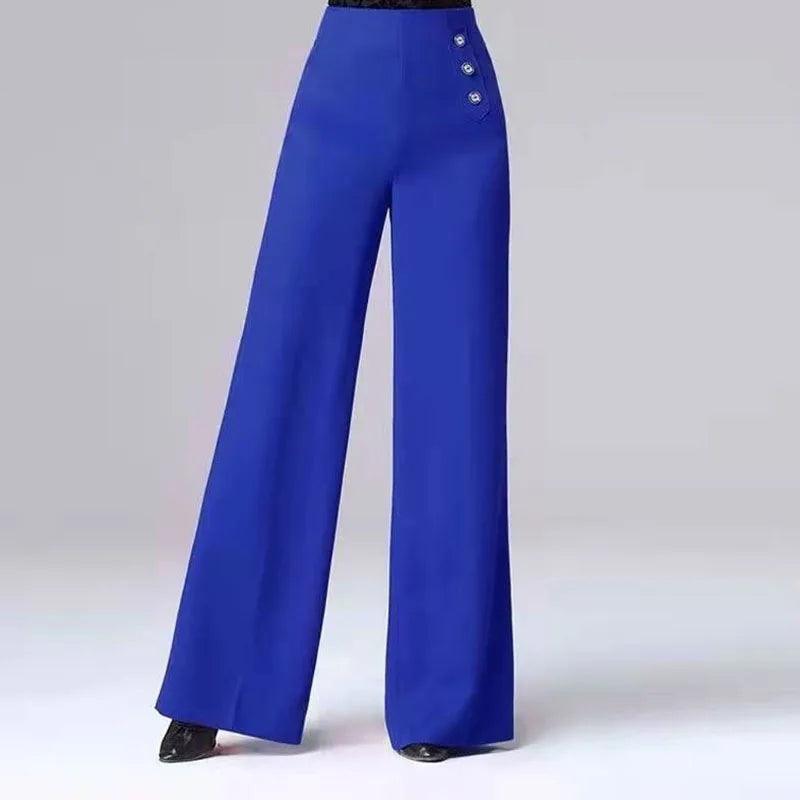 Solid Wide Leg Elegant Pant - Palm and Thread