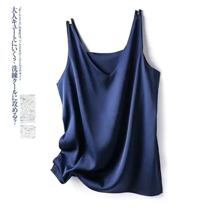 Elegant SILK Satin Blouse - Palm and Thread