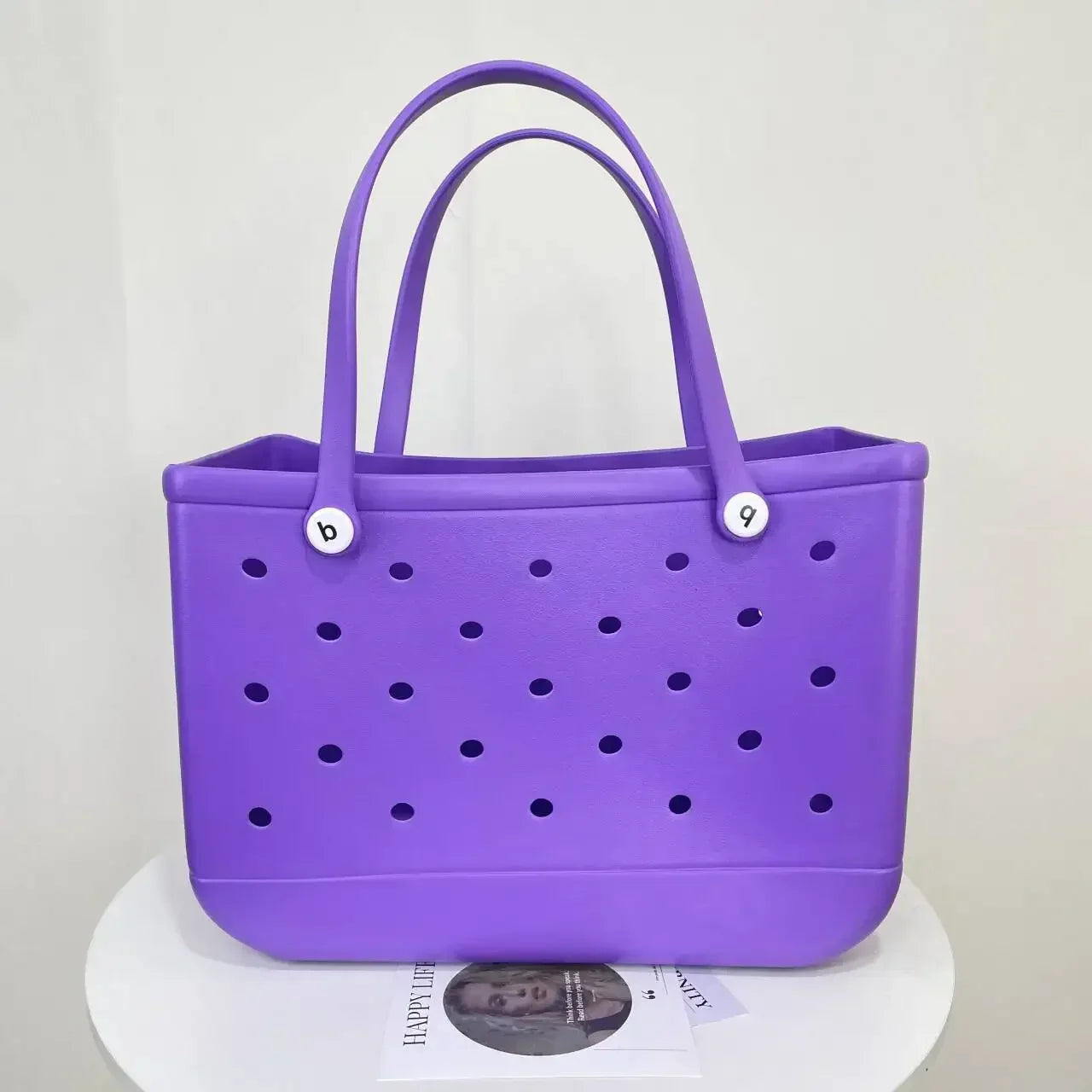Croc Beach Tote Rubber Waterproof Bag - Palm and Thread