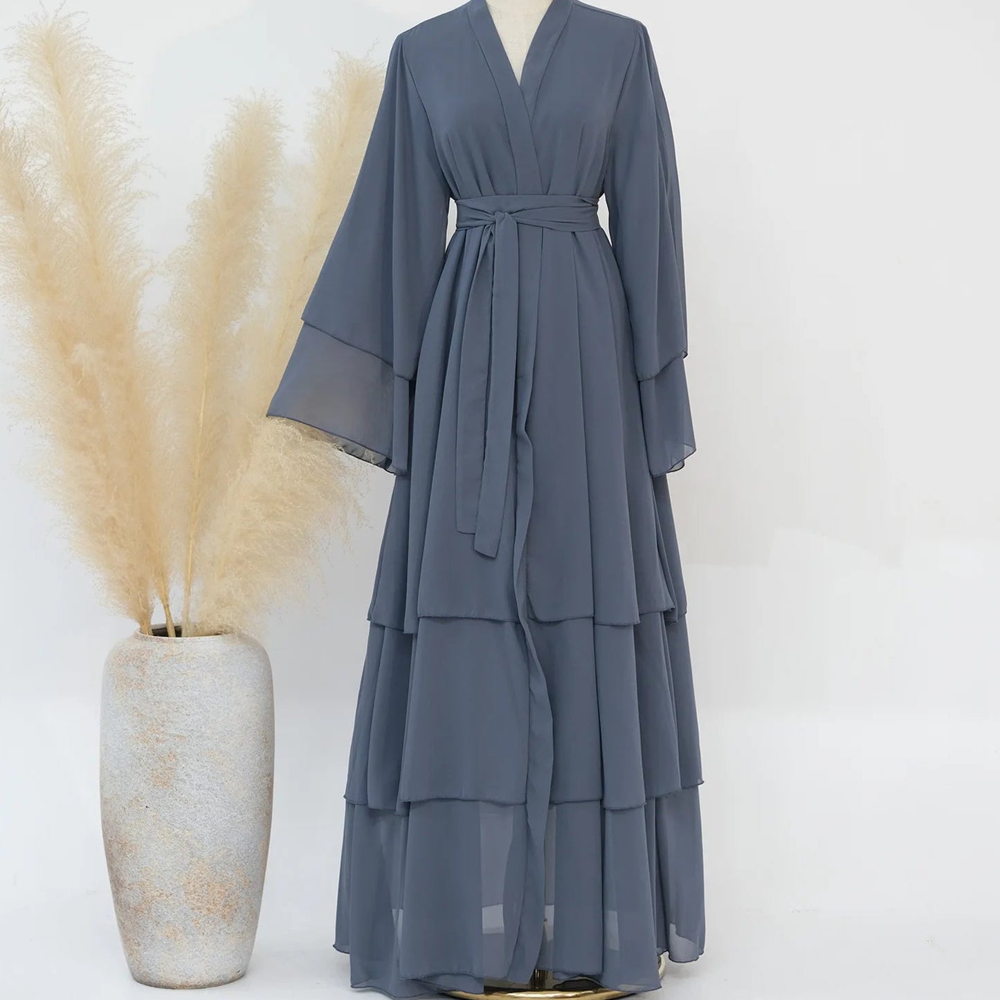 Modest Cardigan Coat Open Abaya Dress - Palm and Thread