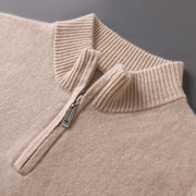 Cashmere Mock-neck Sweater Top - Palm and Thread