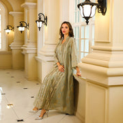 Fashion Elegant Long Sleeve Jalabiya Abaya - Palm and Thread
