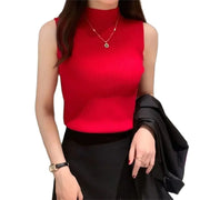 Turtleneck Sleeveless Vest - Palm and Thread