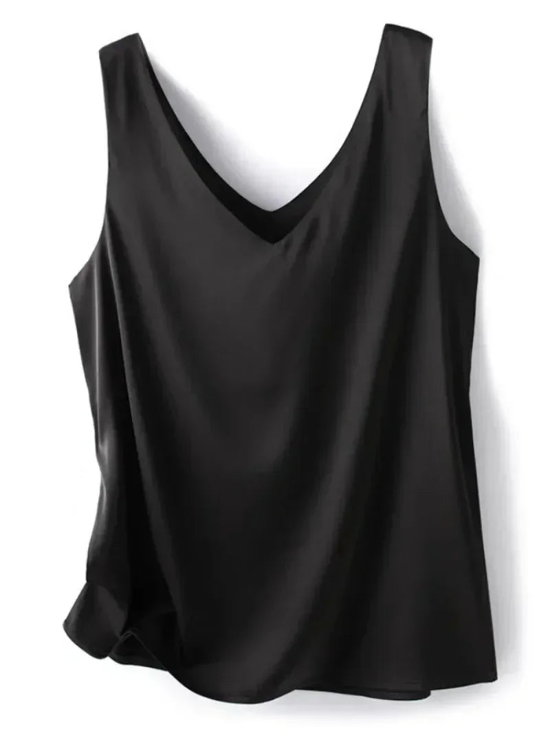 Elegant SILK Satin Blouse - Palm and Thread