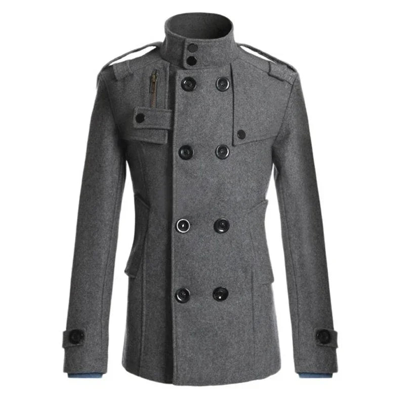 Long Woolen Overcoat