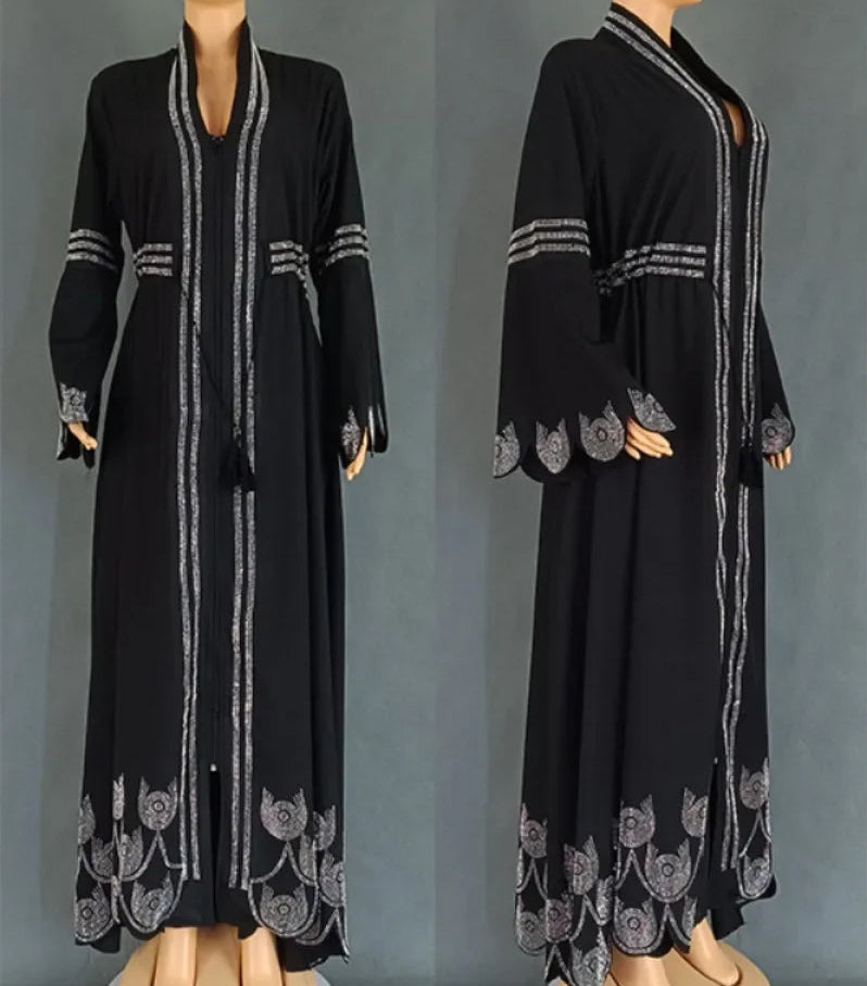 Diamond Flare Sleeve Abaya - Palm and Thread