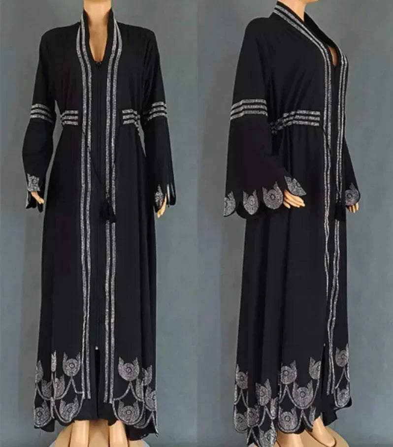 Diamond Flare Sleeve Abaya - Palm and Thread