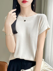 Ice Silk Knitted Sweater Shirt - Palm and Thread