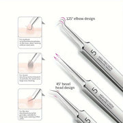 Stainless Steel Blackhead Removal Tool Set - Palm and Thread