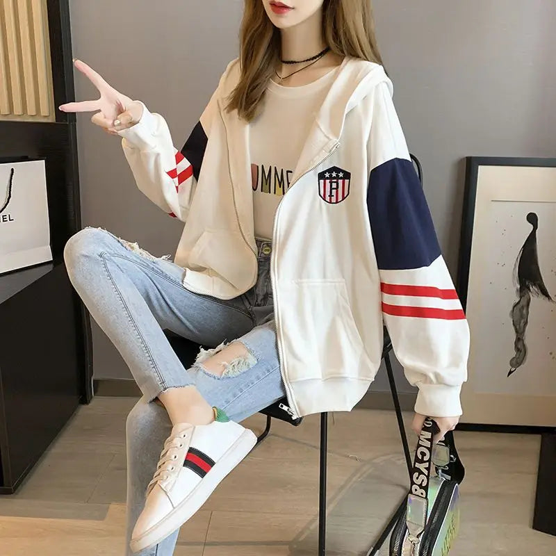 Casual Streetwear Harajuku Y2K Zipper Hooded Jacket - Palm and Thread