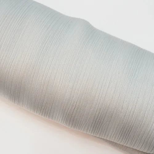 Pleated Satin Chiffon Hijab Silk Scarf - Palm and Thread