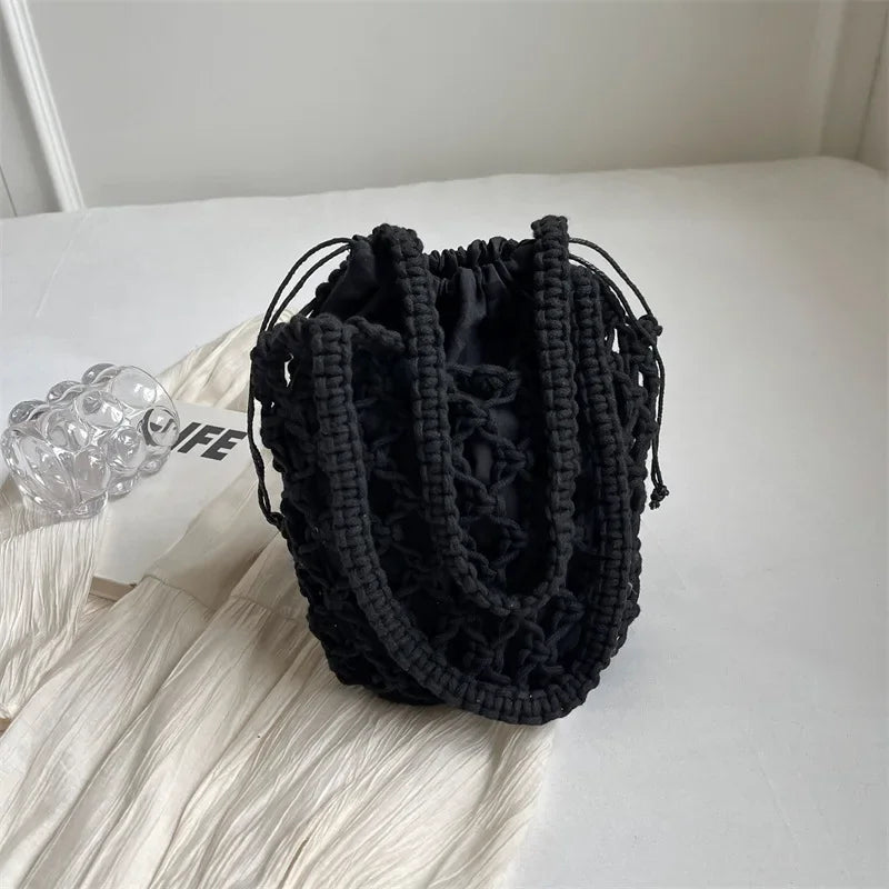 Fashion Straw Crossbody Bag - Palm and Thread