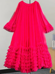 New temperament trumpet sleeve loose dress - Palm and Thread