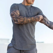 Plain Cotton Breathable Fitness T-shirt - Palm and Thread