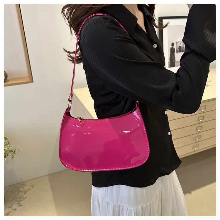 2025 Korean Patent Leather Handbag