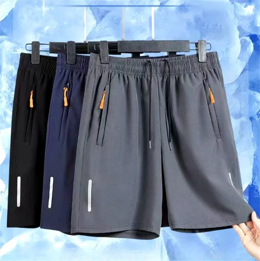 Ultra-thin Ice Silk Beach Casual Short - Palm and Thread