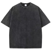 Style Retro Solid Color Short Sleeved T-shirt - Palm and Thread