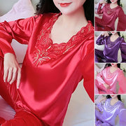 Silk Satin Pajama - Palm and Thread