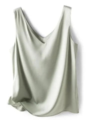 Elegant SILK Satin Blouse - Palm and Thread