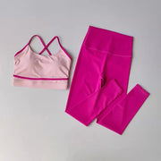 High-Waist Leggings & Sports Gym Bra