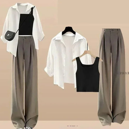 Sunscreen Shirt Vest & Pant Matching Set - Palm and Thread