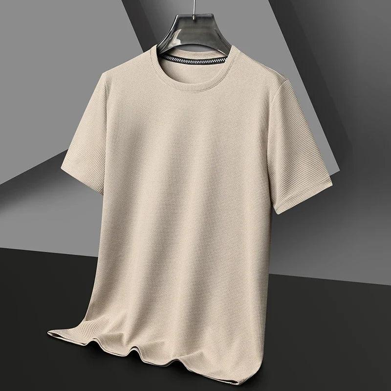 Polo Waffle Solid T-shirt - Palm and Thread