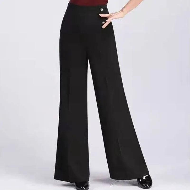 Solid Wide Leg Elegant Pant - Palm and Thread