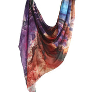 New Watercolor Tie-Dye Cotton Scarf - Palm and Thread