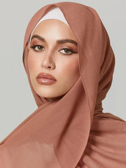 Solid Chiffon Shawl Scarf - Palm and Thread