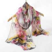 New Print Chiffon Scarf Shawl - Palm and Thread