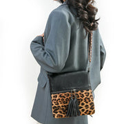 Leopard Print Pu Zipper Fashion Crossbody Bag - Palm and Thread