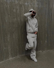 New embroidered retro pattern zipper hoodie