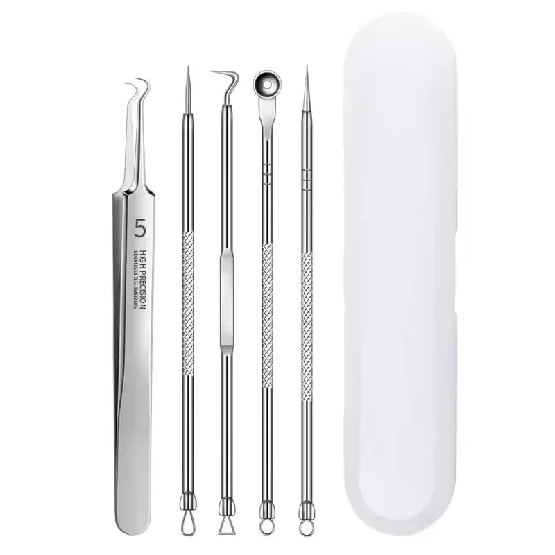 Stainless Steel Clip Pimples Tweezer Blackhead Remover - Palm and Thread