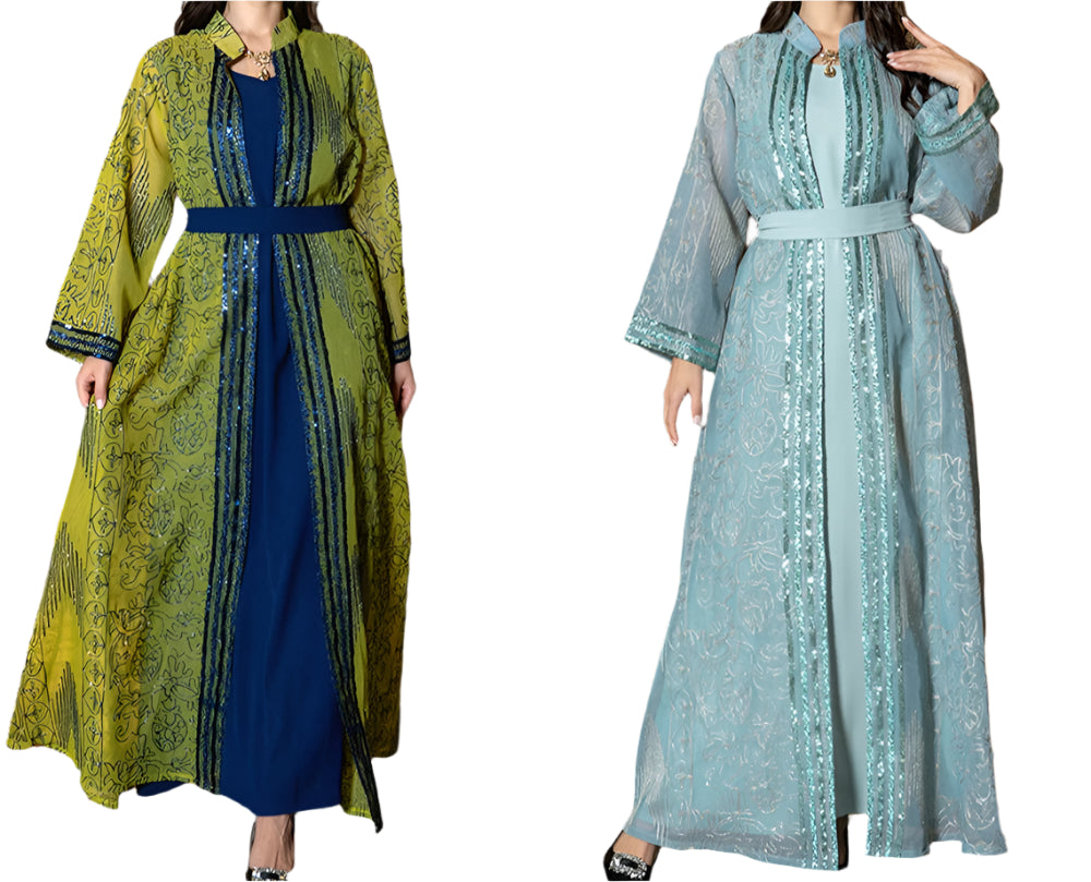 Fashion Two Piece Abaya - Palm and Thread