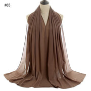 Solid Chiffon Shawl Scarf - Palm and Thread