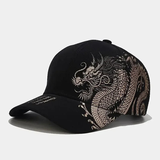 Style Dragon Pattern Baseball Hat Unisex
