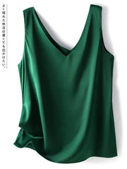 Elegant SILK Satin Blouse - Palm and Thread