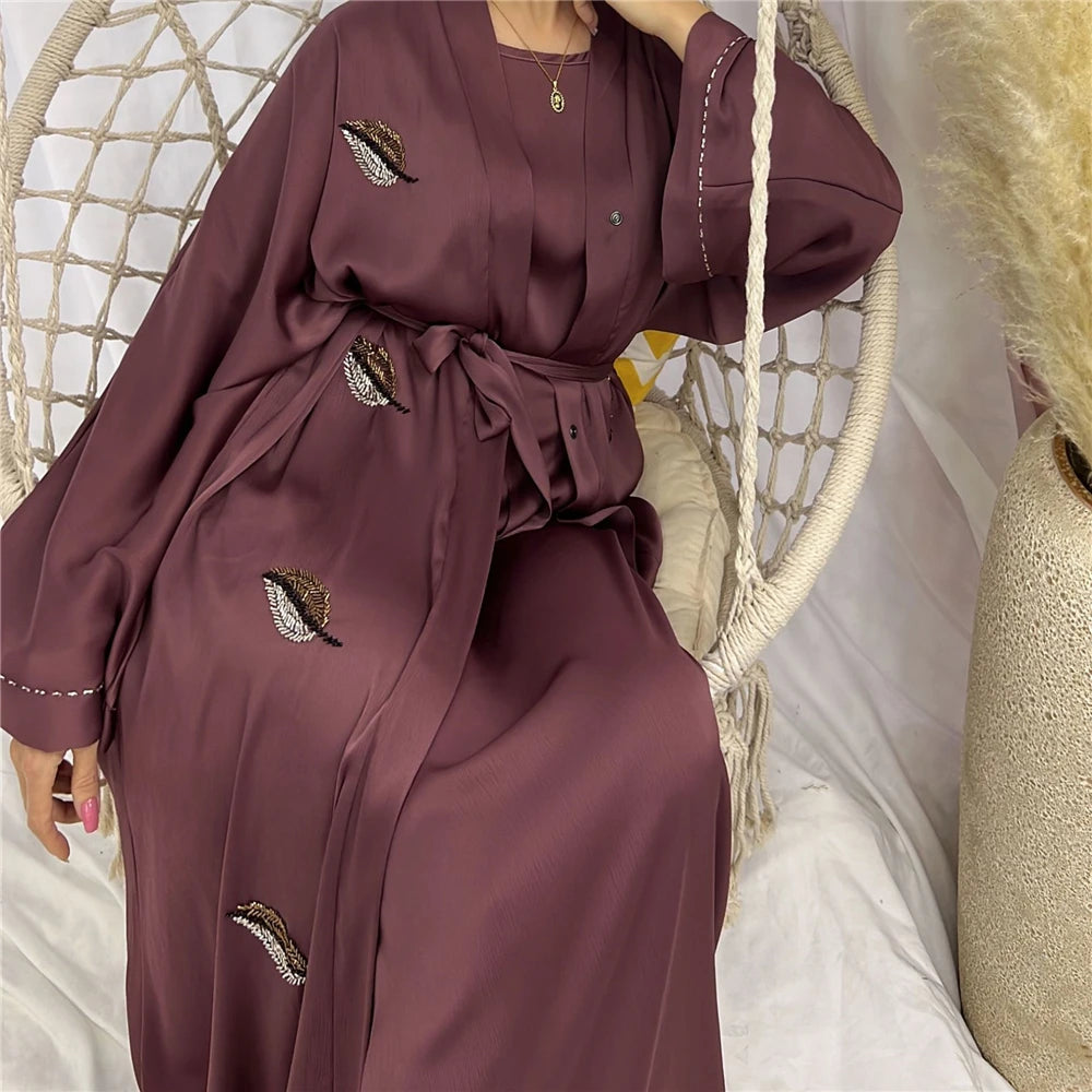 Fashion Belted Abaya Kaftan - Palm and Thread