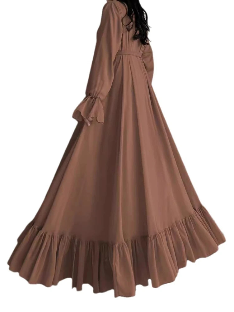 Modest Long Robe Kaftan Abaya Dress - Palm and Thread