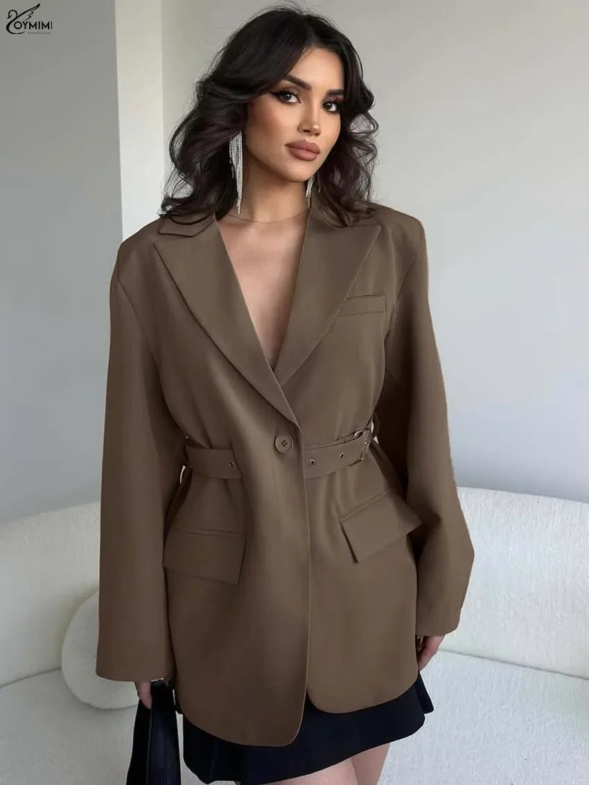 Elegant Single Button Pockets Blouse - Palm and Thread
